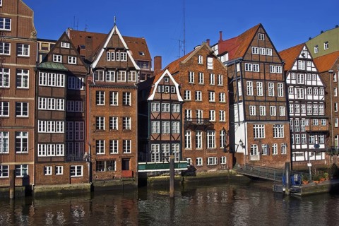 Historic timber-framed houses in Hamburg
