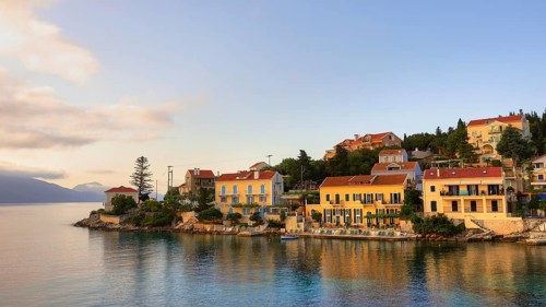 Ochre houses