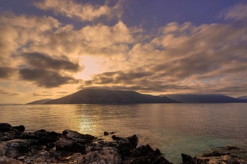 Dramatic morning light