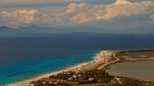 View from Faneromeni Monastery to Lefkas Town