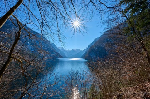 Lake Koenigsee in winter