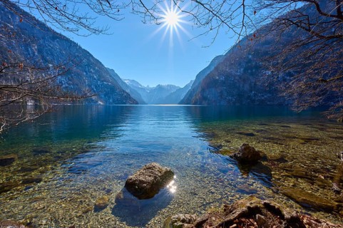 Lake Koenigsee in winter