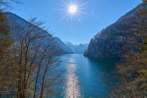 Lake Koenigsee in winter