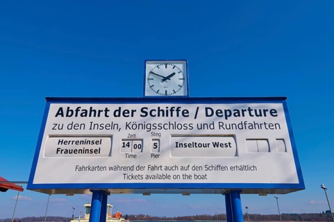 Chiemsee shipping sign