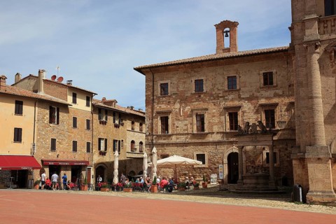 In the old town of Montepulciano