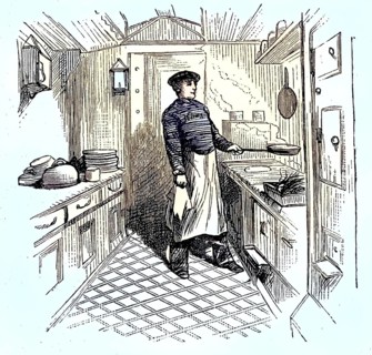 Scene on an English emigrant ship