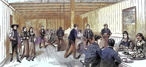 Scene on an English emigrant ship