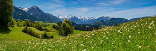 Panorama from the Malerwinkel into the Illertal