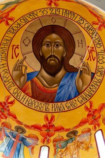 Christ in the Orthodox monastery Znamenie church