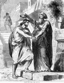 Samuel anoints Saul