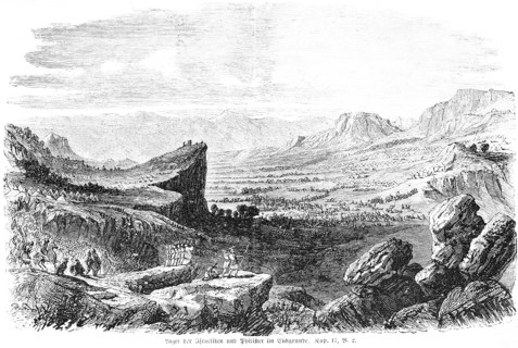 Camp of the Israelites and Philistines in the Eichgrund