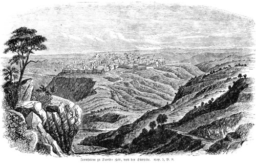 Jerusalem in David's time from the south side