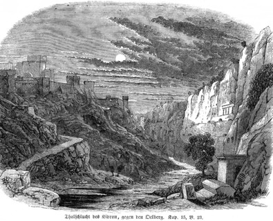 Kidron Gorge against the Oelberg