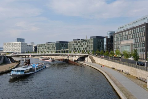 Excursion boats on the Spree