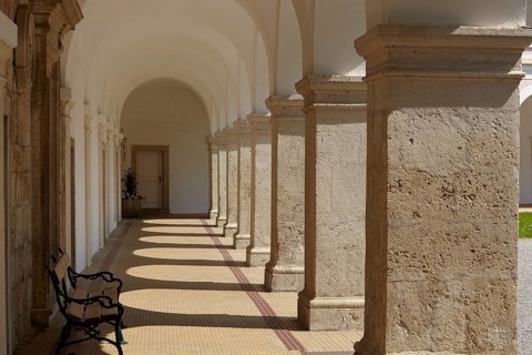 Inner courtyard of Heiligenkreuz Abbey