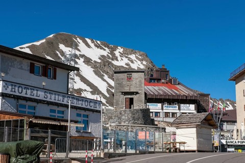 Buildings on the Stilfser Joch Stelvio Pass