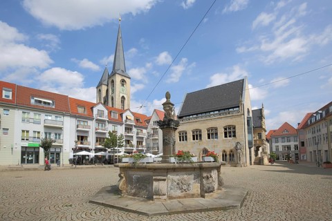 Holzmarkt with fountain