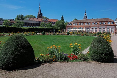 Palace garden with orangery