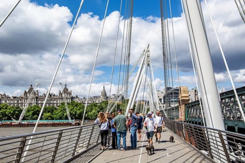 Golden Jubilee Bridges over the Thames