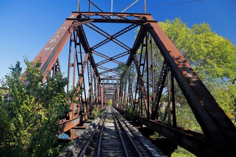 Abandond railway bridge
