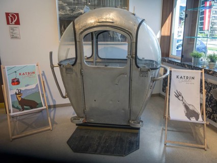 Old cabin of the Katrin cable car