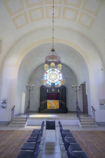 Interior view of the synagogue