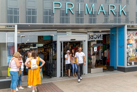 Shoppers outside Primark shop