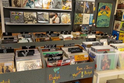 Secondhand vinyl LP records on sale
