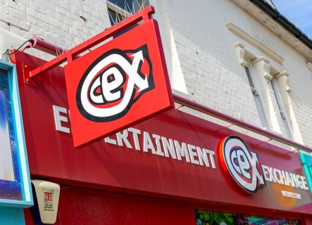 CEX Ltd Entertainment Exchange sign shopfront