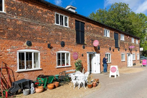 Antique shop in converted industrial building