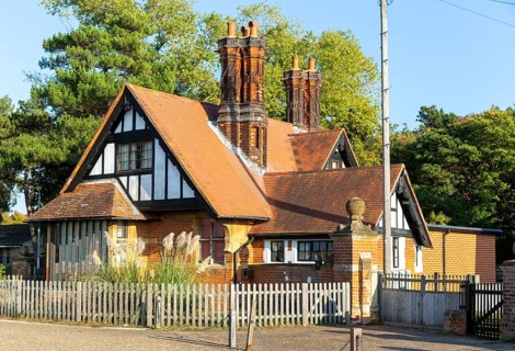 Mock Tudor architecture house