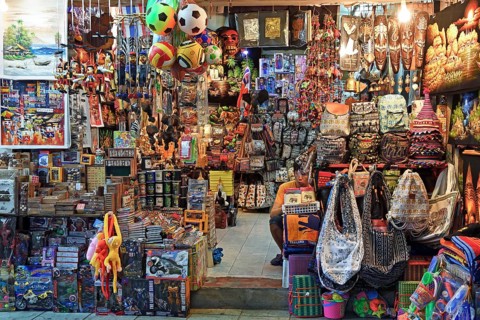Typical souvenir stall