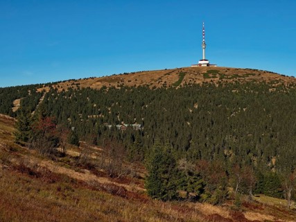 TV Tower on Meadow Hill in the Altvater Mountains in the Altvater National Nature Reserve