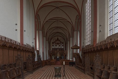 Interior with organ loft
