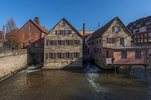 Old mill and old forge on the right