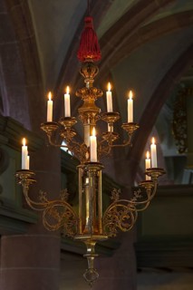 Brass candlestick from 1878