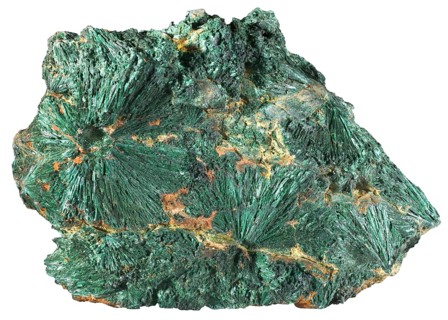 Fibrous Malachite from the Copper Queen Mine
