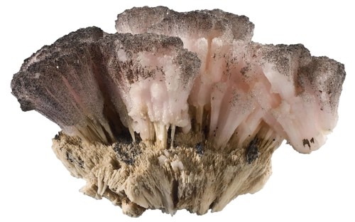 Manganite on Manganocalcite