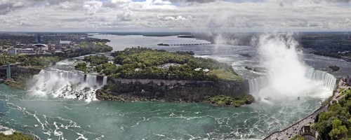 The American Falls & Horseshoe Falls at Niagara Falls