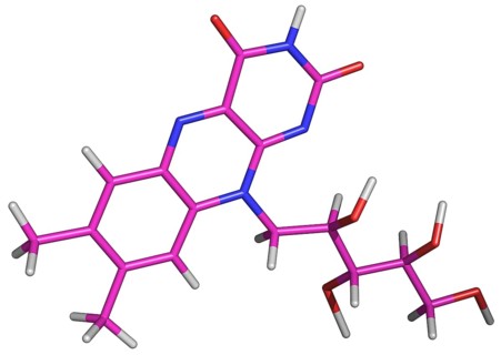 Riboflavin or Vitamin B2 Molecule