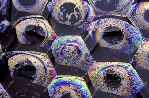 Light Refracting on Bubble Film Surface