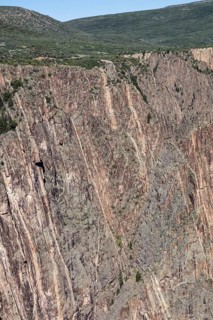 Pegmatite Intrusions shown in Cliff Wall