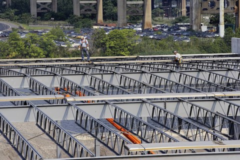 Steel Framework for Corregated Steel Roofing Sections