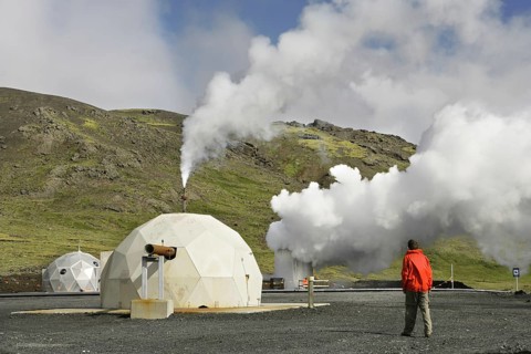 Borehole at Geothermal Power Plant