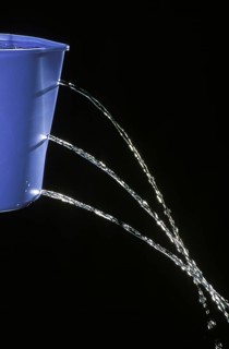 Leaking Bucket to Illustrate Water Pressure and Depth