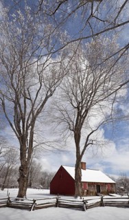 Winter at the Tempe Wick Cabin