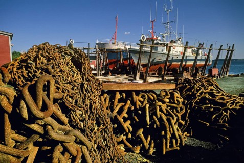 Rusty Chains at Dry Dock