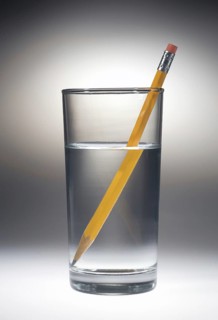 Water Refracting Light
