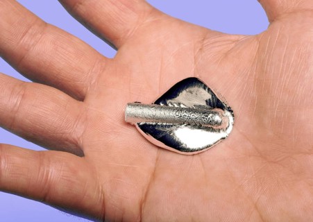Gallium Metal Melting at 75 degrees