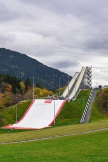 Training facility Big Air ski jump with air cushion